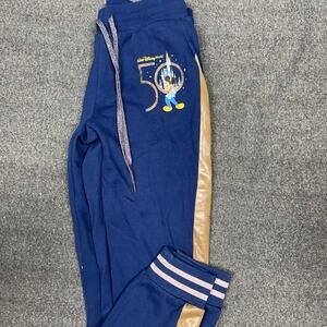 Disney Blue and Gold 50th anniversary sweatpants